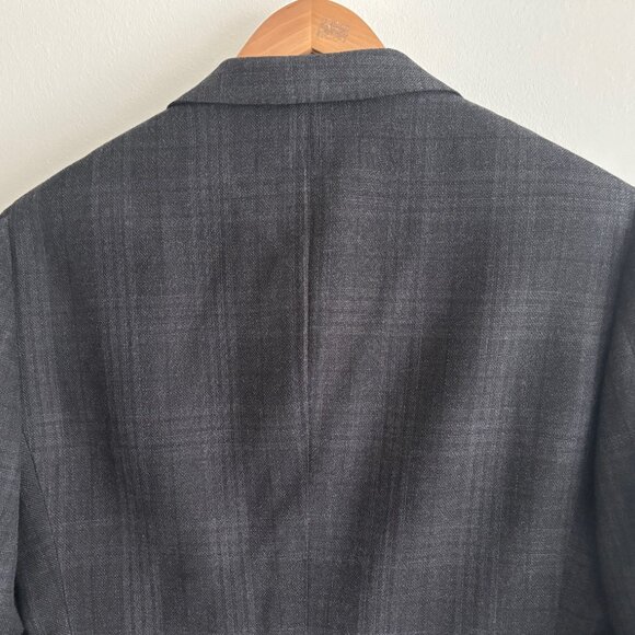 Suitsupply Charcoal Grey Plaid Wool Suit Surgeon’s Cuffs- 38 Pants 30-31 - Picture 10 of 16